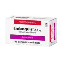 Эмбоквис 2,5мг №56 таблетки п/п/о (Апиксабан)